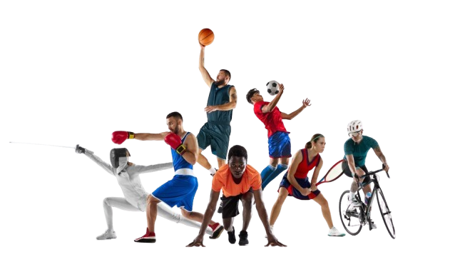 Gruppo di atleti di sport differenti